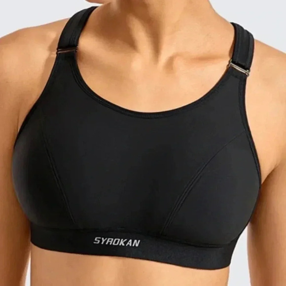 SYROKAN- Wirefree Full Coverage Sports Bra - Picture 1 of 16